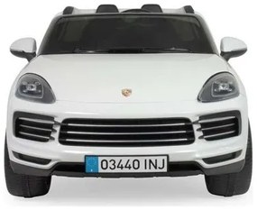 Macchina Elettrica per Bambini Injusa Porsche Cayenne 12V Bianco (134 x 81,5 x 58 cm)