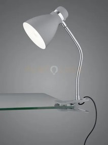 Lampada da studio harvey flessibile con pinza metallo alluminio e c...