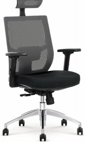Sedia da ufficio Admiral in nero/grigio