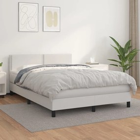Giroletto A Molle Con Materasso Bianco 140x200 Cm İn Similpelle /