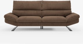 Eclipse Divano dal design moderno 2 e 3 posti con schienali traslanti - piedini alti in elegante microfibra smacchiabile T11