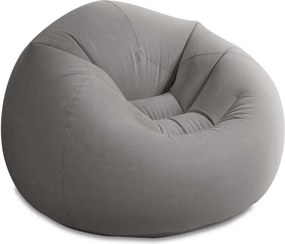 Intex 68579 Divano Poltrona A Sacco Gonfiabile Portatile Soffice Grigio