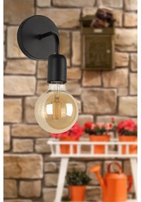 Lampada da parete in metallo nero Mosso - Squid Lighting