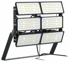 Faro Modulare LED 1.200W IP66, 167lm/W Dimmerabile DALI - INVENTRONICS Colore  Bianco Naturale 4.000K, Scegli l'angolo di illuminazione 60°, Scegli le staffe dei moduli Orientabili