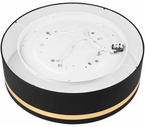 Plafoniera SIRJA STRIPE 4xE27/15W/230V diametro 45 cm nero