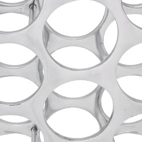 Portavini in alluminio argento 27 bottiglie