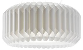 Sospensione Moderna 1 Luce Louise In Polilux Bianco D60 Made In Italy