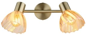 Globo 54315M-2 - Faretto ZACHERY 2xE14/40W/230V oro