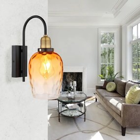 Globo 15786W - Applique SALVY 1xE27/60W/230V arancione