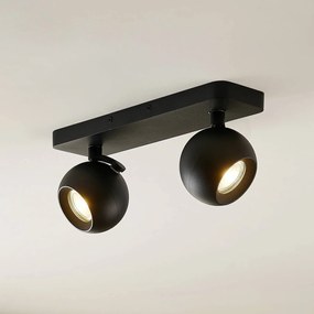 Arcchio Renko spot soffitto, 2 luci, nero