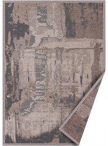 Tappeto bifacciale marrone , 140 x 200 cm Nedrema - Narma