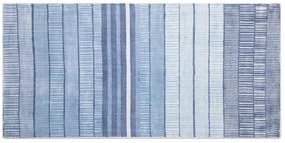 Tappeto azzurro 80 x 150 cm a pelo corto YARDERE Beliani