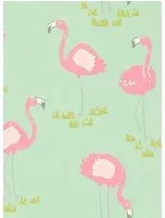 Tapete Felicity Flamingo von Scion - Raspberry/ Pistachio