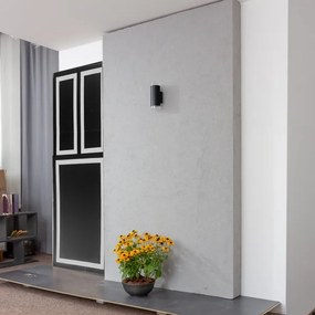 Brilagi - Applique da esterno LED RGBW MATERA 2xGU10/6W/230V nero IP54