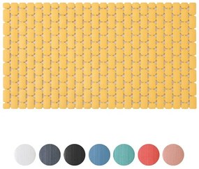 Tappetino antiscivolo doccia giallo 40x73 cm in plastica Spring
