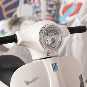 Piaggio Mini Vespa GTS Elettrica 6V per Bambini Bianca...
