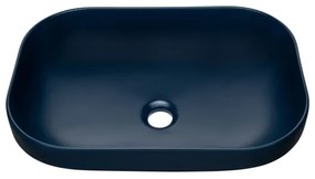 COMAD UN-NELI-MNB - Lavabo da appoggio NELI 50,4x35,2 cm ceramica/blu opaco