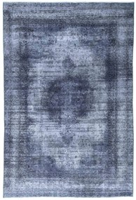 Vintage Tappeto 190x290 Blu (Iran) Annodato A Mano