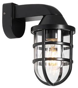 Lampada da parete per esterni moderna nera IP54 - Joeri