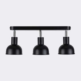 Sollux SL.1318 - Faretto ELBA 3xE27/15W/230V nero