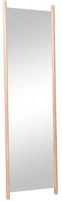 Specchio quadrato in legno naturale 40 x 140 cm