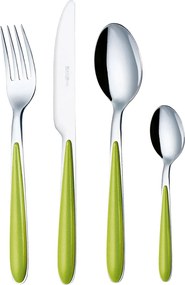 Servizio Set di Posate 24 Pezzi in Acciaio Eme Caribe Verde 69...