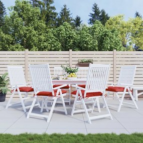 Cuscini Per Pallet 6 Pz Rossi 50x50x7 Cm Tessuto Oxford /