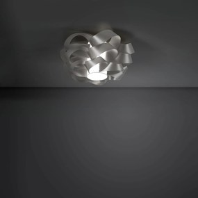 Plafoniera Moderna Cloud Polilux ® Argento 1 Luce E27 D60Cm