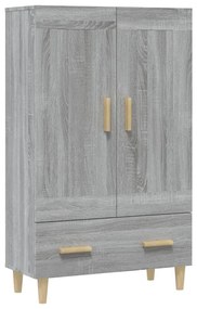 Credenza grigio sonoma 70x31x115 cm in legno multistrato