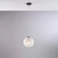 Lampadario Contemporaneo Olaf Cromo Nero 1 Luce E27