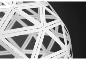 Lampadario a sospensione con filo FROZEN 1xE27/60W/230V diametro 50 cm bianco