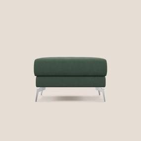 Star Pouf con piedini alti in microfibra impermeabile T11 verde