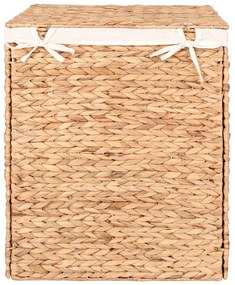 Cesta per il bucato di colore naturale in giacinto d'acqua Passo – House Nordic