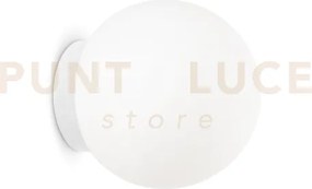 Applique a parete mapa bianco 1 luce attacco e27 in vetro bianco so...