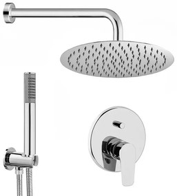 Set doccia braccio 40 cm + soffione 25 cm + miscelatore + kit doccia Eco