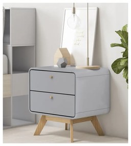 Comodino grigio Cassie - Støraa