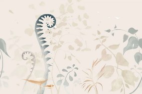 Carta da parati – Natura morta vegetale astratta