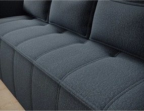 Divano blu allungabile/con contenitore e rivestimento in ciniglia 242 cm Weltton – ELTAP