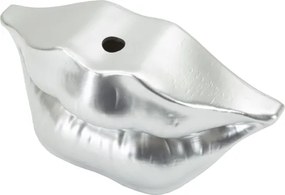 Vaso Mouth Lip Silver Cm 23X8X12
