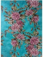 Tapete Rhodora von Osborne & Little - Plum/ Sepia/ Teal