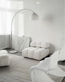 Tappeto in lana grigio chiaro 133x190 cm Morphic - Agnella