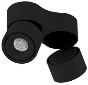 Rotari LED Spot montato in superficie 2x8,9W Nero - Arcchio