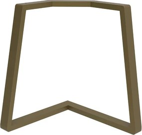 Gamba per mobili STEELMI Angolo in acciaio bronzo opaco L 78 x P 78 x H 70 cm