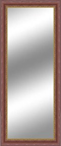 Specchio rettangolare in legno noce scuro 62 x 162 cm