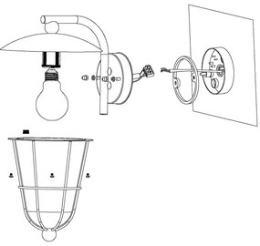 Eglo 94841 - Lampada LED da esterno PULFERO 1xE27/8,5W/230V