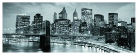 Stampa su tela Ny B&W Skyline, multicolore 60 x 160 cm