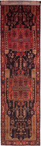 Hamedan Tappeto persiano 460x120 Blu (Iran) Annodato A Mano
