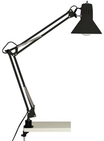 Brilliant - Lampada da tavolo con clip HOBBY 1xE27/40W/230V nera