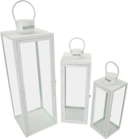 Lanterna in metallo 3 pz (altezza totale 66 cm) – Mauro Ferretti