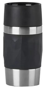 Tefal - Tazza termica 300 ml COMPACT MUG acciaio inossidabile/nero